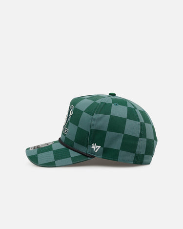 47 Brand Anaheim Ducks 'Checkerboard' 47 Hitch Snapback Green