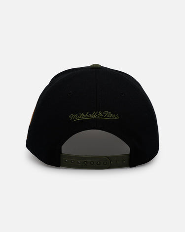 Mitchell & Ness Los Angeles Angels 'Olive Cargos' Pro Pinch Snapback Olive/Black
