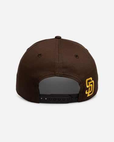 New Era San Diego Padres "Calligraphic" 9Forty A-Frame Snapback Dark Brown