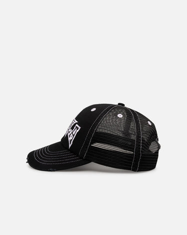 X-Large LA Star Low Profile Trucker Snapback Black