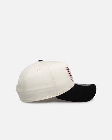 New Era Las Vegas Raiders "Chrome Black Pink" 9Forty A-Frame Snapback White