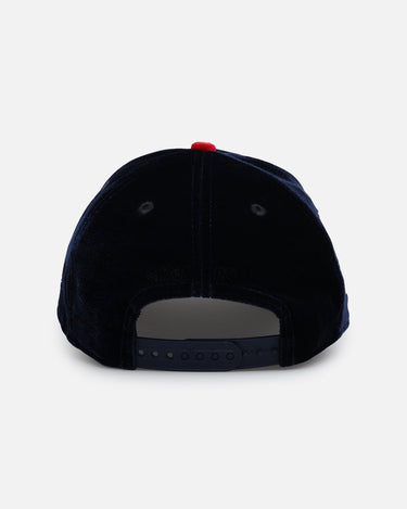 New Era Atlanta Braves 'Velvet Official Team Color' 9FORTY A-Frame Snapback Navy/Red