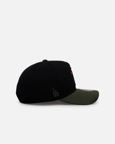 Mitchell & Ness Los Angeles Dodgers 'Olive Cargos' Pro Pinch Snapback Olive/Black
